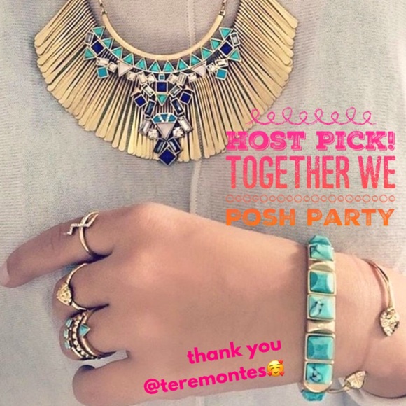 ::Stella & Dot Sawyer Stone Bracelet Turquoise - Picture 2 of 6